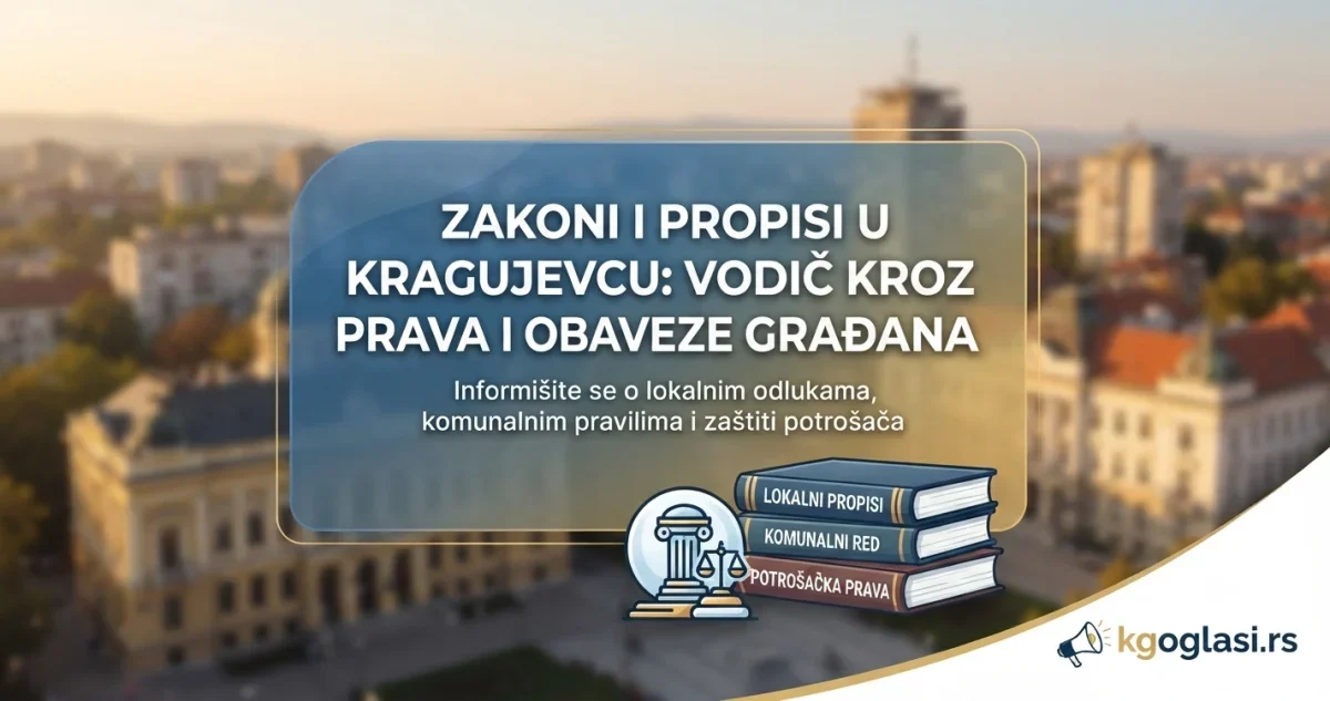 zakoni i propisi u Kragujevcu