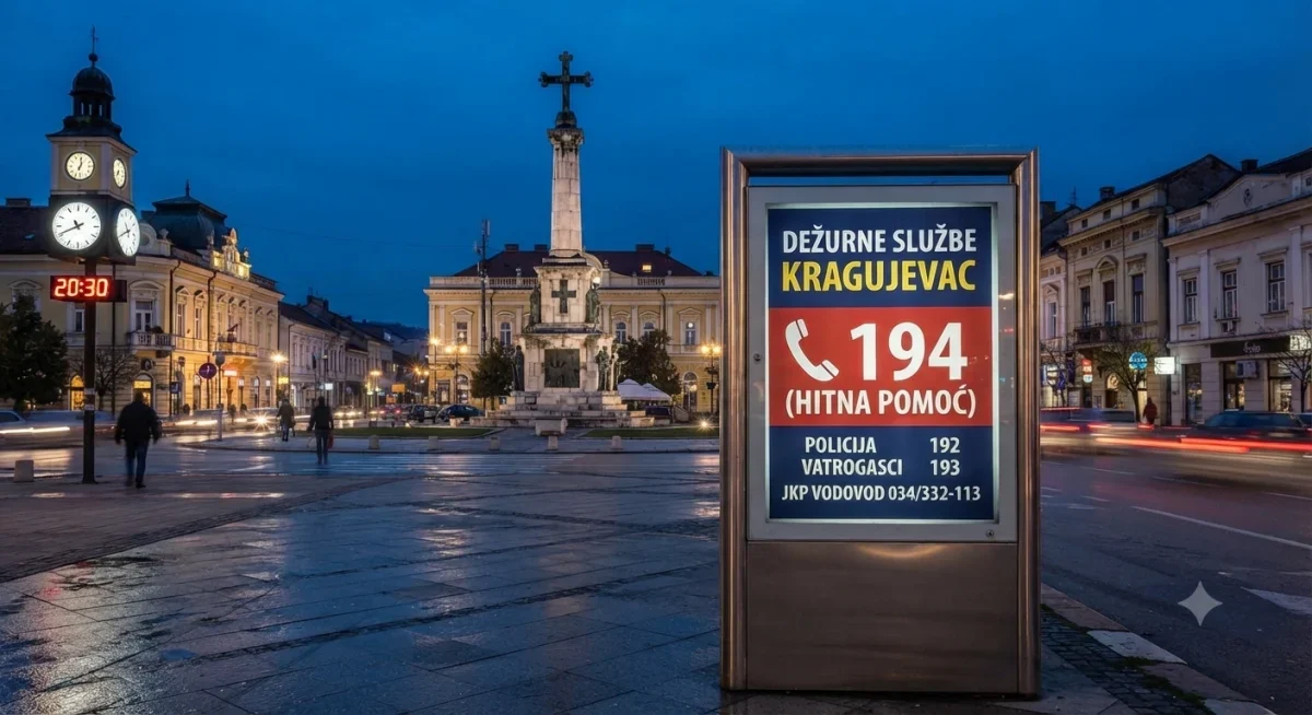 dežurne službe u Kragujevcu